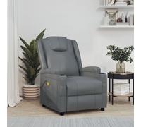 Fauteuil de Massage Chaise Siège Salle de Séjour Cappuccino Similicuir vidaXL