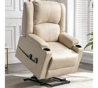 Fauteuil de massage COMHOMA Fauteuil relax électrique XL, capacité 200 kg, confortable et doux, fauteuil ergonomique inclinable pour personnes âgées