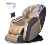 Fauteuil de massage complet avec shiatsu, thérapie par chaleur et compression par coussins gonflables, pour une utilisation à domicile dans le salon ou la chambre à coucher.