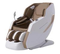Fauteuil De Massage Complet du Corps Fauteuils Et Sièges De Massage Zero Gravity Massant Chauffant Electrique Bluetooth avec Rail SL Siege Massant Chauffant Masseur Dos Et Cervicales(White Orange)