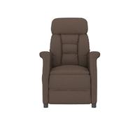 Fauteuil de massage en microfibre marron