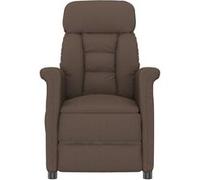 Fauteuil de massage en microfibre marron Marron G