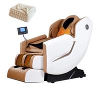 Fauteuil de massage. Fonction de thérapie thermique shiatsu pour tout le corps Convient pour une utilisation à la maison ou au bureau(Bianco)