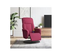 vidaXL Fauteuil de massage inclinable avec repose-pied, accoudoirs, dossier – Rouge bordeaux