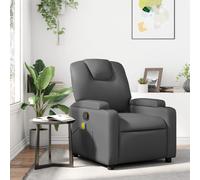 Fauteuil de Massage Inclinable Chaise de Relaxation Crème Similicuir vidaXL