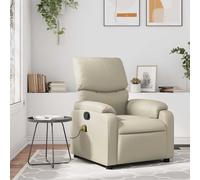 Fauteuil de Massage Inclinable Chaise de Relaxation Siège Noir Similicuir vidaXL