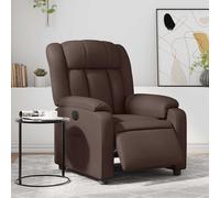 Vidaxl Fauteuil De Massage Inclinable Marron Similicuir Marron