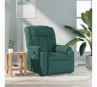 Fauteuil de Massage Inclinable Chaise Siège Canapé Salon Gris Clair Tissu vidaXL