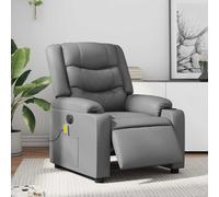 Fauteuil de Massage Inclinable Chaise Siège Canapé Salon Noir Similicuir vidaXL