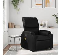 Fauteuil de Massage Inclinable Chaise Siège Électrique Gris SimiliCuir vidaXL