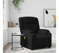 Fauteuil de Massage Inclinable Chaise Siège Électrique Noir SimiliCuir vidaXL