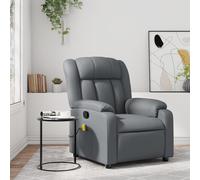Fauteuil de Massage Inclinable Chaise Siège Électrique Noir SimiliCuir vidaXL