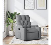 Fauteuil de Massage Inclinable Chaise Siège Salle de Séjour Crème Tissu vidaXL