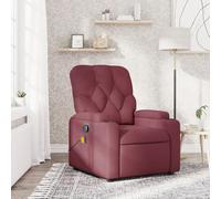 Fauteuil de Massage Inclinable Chaise Siège Salle de Séjour Crème Tissu vidaXL