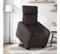 Fauteuil de Massage Inclinable Chaise Siège Salon Gris Clair Tissu vidaXL