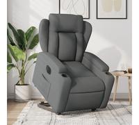 Fauteuil de Massage Inclinable Chaise Siège Salon Gris Clair Tissu vidaXL