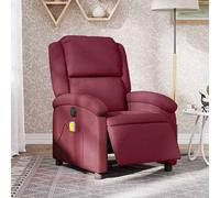 Fauteuil de Massage Inclinable Chaise Siège Salon Gris Clair Tissu vidaXL
