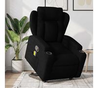 Fauteuil de Massage Inclinable Chaise Siège Salon Gris Clair Tissu vidaXL