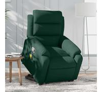 Fauteuil de Massage Inclinable Chaise Siège Salon Rouge Bordeaux Velours vidaXL