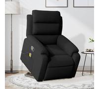vidaXL Fauteuil de massage inclinable électrique Velours Rouge Bordeaux