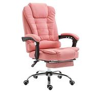 Fauteuil de massage inclinable chauffant pivotant en cuir avec repose-pieds - Dossier haut - Design ergonomique pour plus de confort