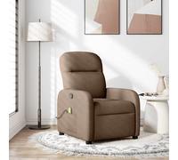 Fauteuil de massage inclinable Crème Tissu fauteuil de massage fauteuil vidaXL