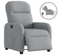 Fauteuil de massage inclinable Crème Tissu fauteuil de massage fauteuil vidaXL