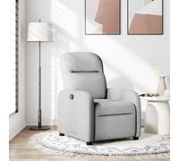 Fauteuil de massage inclinable Crème Tissu fauteuil de massage fauteuil vidaXL