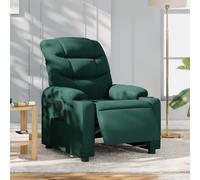 Vidaxl Fauteuil Inclinable Vert Foncé Tissu Vert