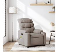 Vidaxl Fauteuil Inclinable Taupe Tissu