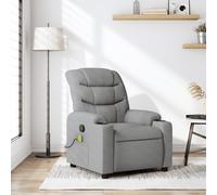 Fauteuil de Massage Inclinable Électrique Chaise Siège Salon Noir Tissu vidaXL