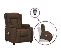 Fauteuil de Massage Inclinable Fauteuil de Relaxation Gris Foncé Tissu vidaXL