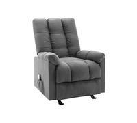 VidaXL Fauteuil de massage inclinable Gris clair Tissu