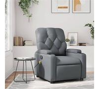 Fauteuil de massage inclinable Gris Similicuir Gris G