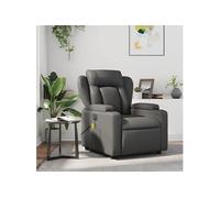 Fauteuil de massage inclinable Gris Similicuir372437