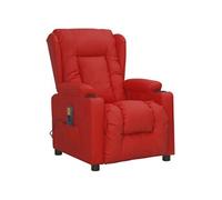Fauteuil de massage inclinable Rouge bordeaux Similicuir
