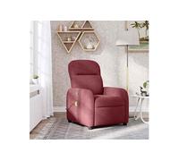 Fauteuil de massage inclinable Rouge bordeaux Tissu