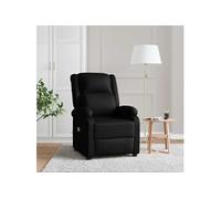 Fauteuil de massage Noir Similicuir