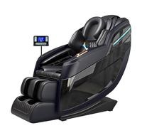 Fauteuil De Massage Par Acupression 4D Avec Fonction SL-track Et Scan Corporel, Équipé D'airbags Chauffants Et De 12 Programmes De Massage.(Black)