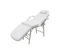 vidaXL Fauteuil de soins inclinable et pliant – Chaise de massage Blanc crème