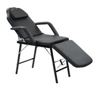 Fauteuil De Massage Pour Traitement Facial Simili-Cuir Noir