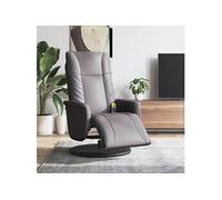 Fauteuil inclinable de Massage Repose-pieds Chaise Siège Noir Similicuir vidaXL