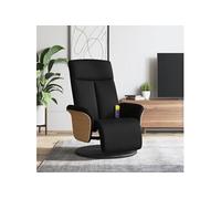 Fauteuil de massage, relaxation avec repose-pieds tissunoir