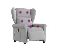Fauteuil de massage, relaxation électrique réglable tissu wolk gris