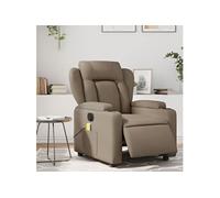 Fauteuil de massage, relaxation électrique similicuir cappuccino