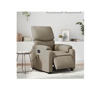 Fauteuil de massage, relaxation électrique similicuir cappuccino
