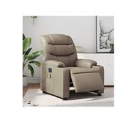 Fauteuil de massage, relaxation électrique similicuir cappuccino