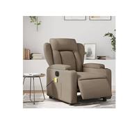 Fauteuil de massage, relaxation électrique similicuir cappuccino