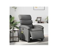 Fauteuil de massage, relaxation électrique similicuir gris