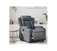 Fauteuil de massage, relaxation électrique similicuir gris